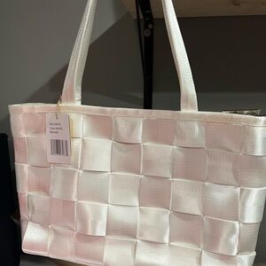 Vintage Havana Ivory Woven Tote